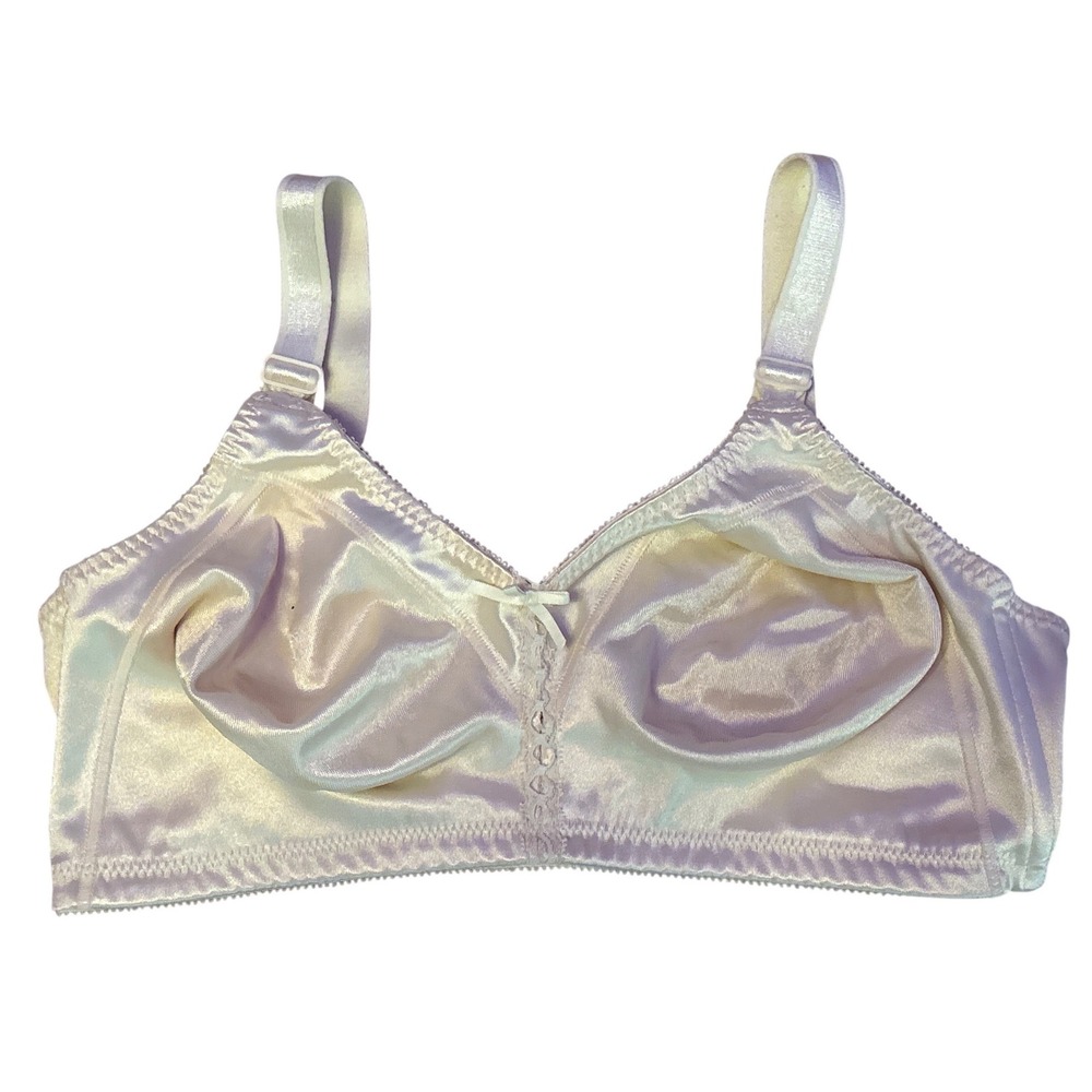 Bali Womens Ivory Double Support Wirefree Bra Style 3820 Size 38D